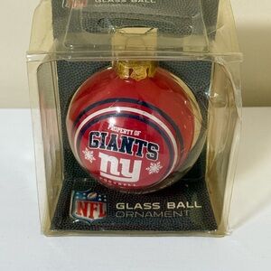 NFL Giants Red and White Ornament